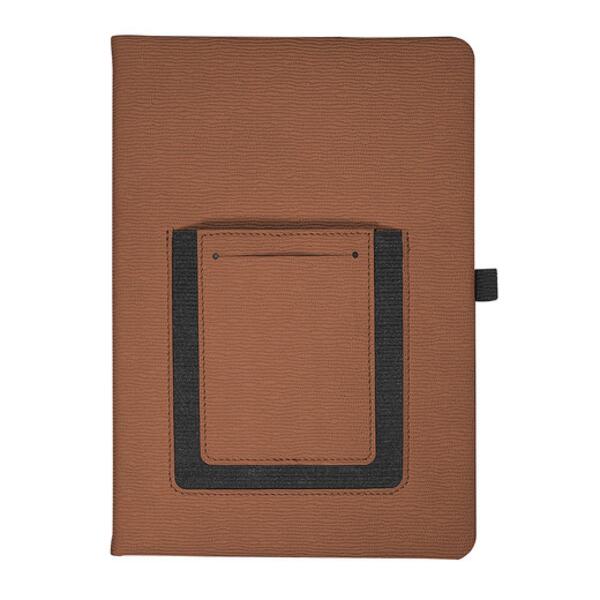 Roma Journal Notebook With Phone Pocket 5.625" X 8.25" Thumbnail